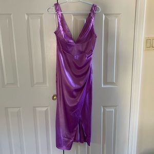 Hello Molly Runway Lover Midi Dress Purple